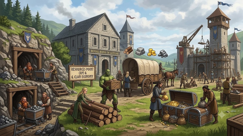 Economía y recursos de un clan en Castle Hill